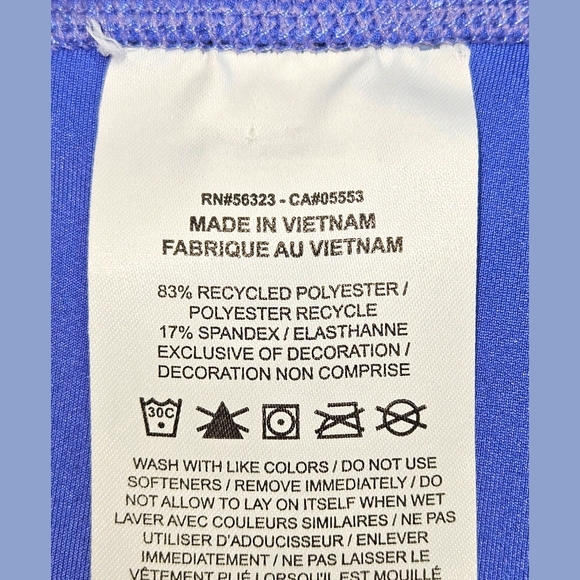 NIKEONE Women's New Mid-Rise 7" Bike Short. Lapis Blue Color Size M - Picture 7 of 16